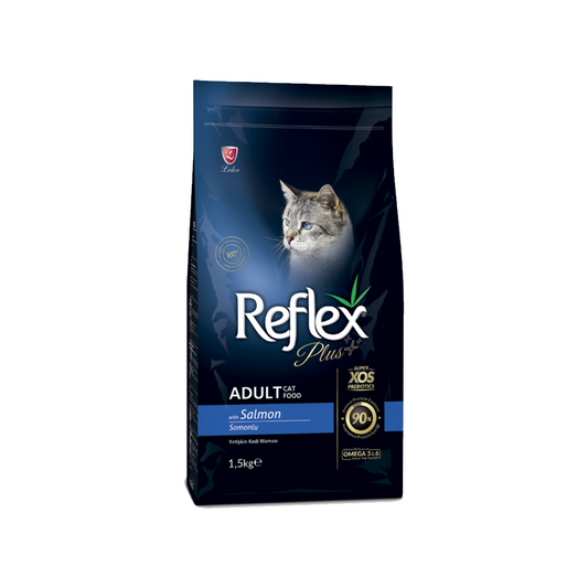 Reflex Plus Adult Cat Food with Salmon and Rice 1.5kg