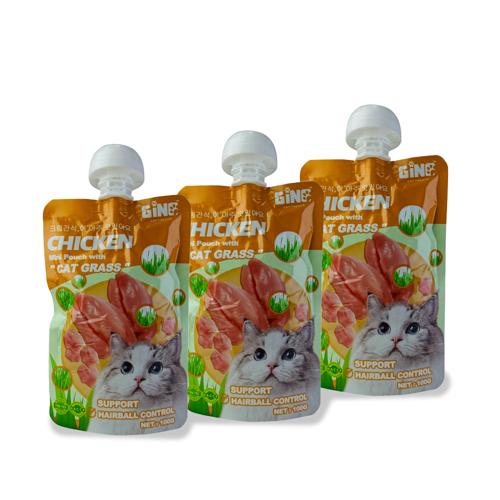 3 Pcs Gino Cat Treat with vitamins