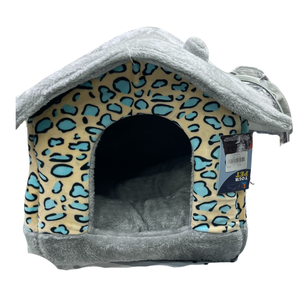 Padded Fabric Cat Cottage