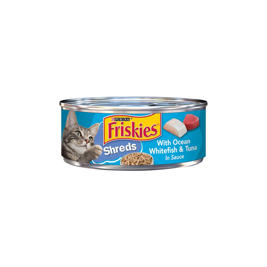 Friskies-Shreds Ocean Whitefish & Tuna in Gravy 156g