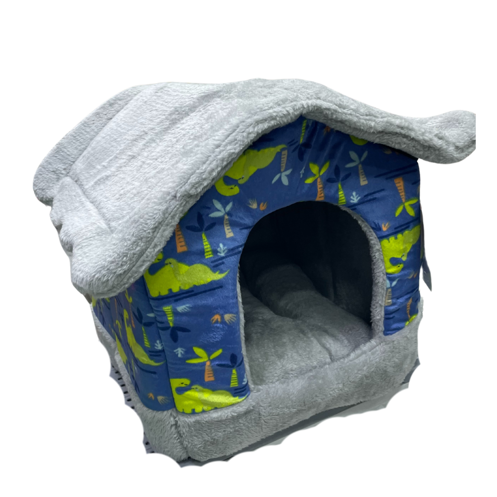 Padded Fabric Cat Cottage