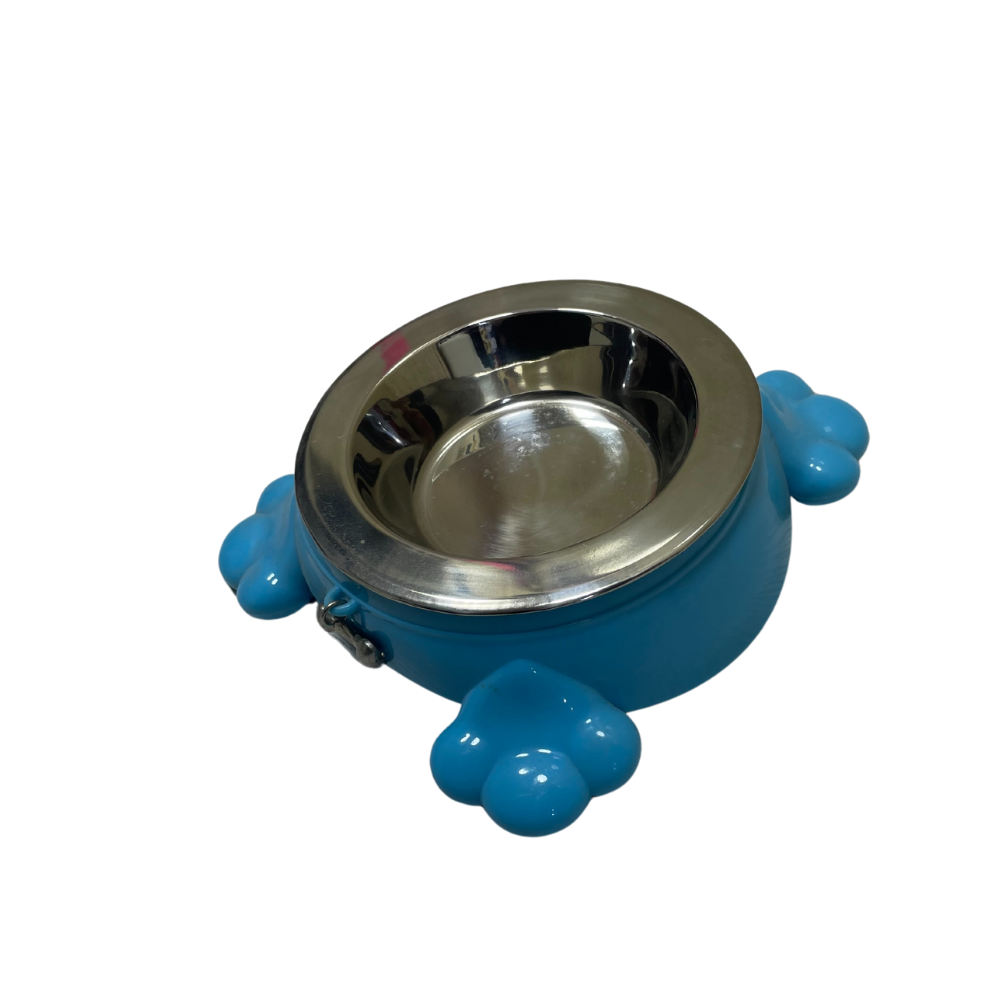 Turtle-Shaped Stainless Steel Pet Bowl