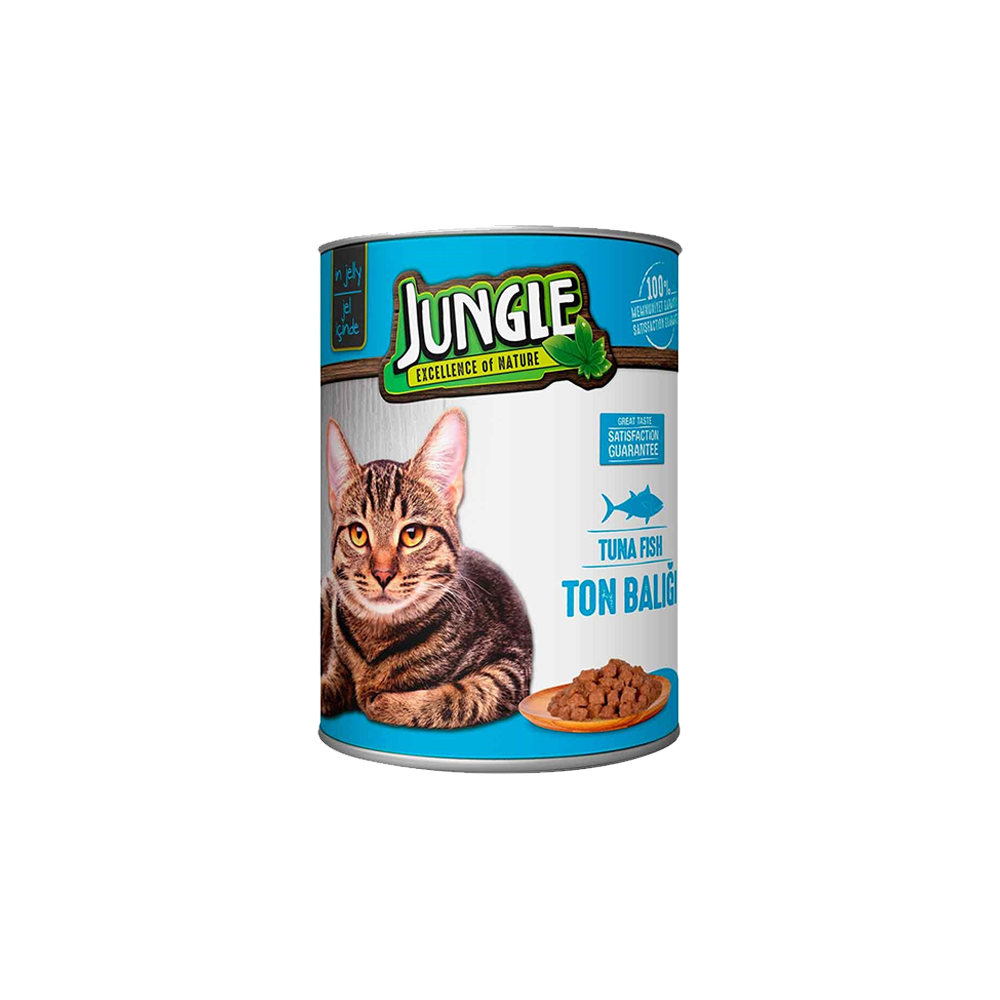 6 Pcs Jungele Canned Food For Adult Cats With Beef