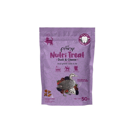 Pramy Nutri Treat duck and cheese flavor 50 g.