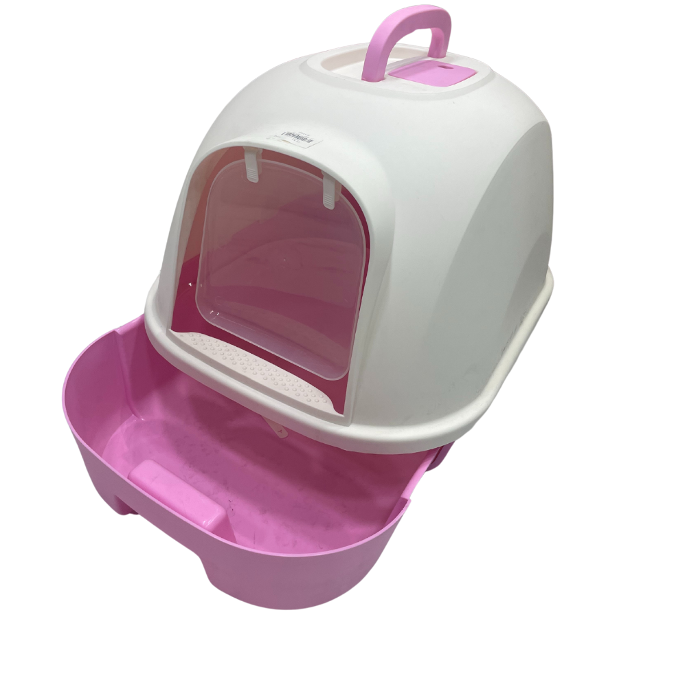 Closed Litter Box with Pull-Out Drawer for Easy Cleaning