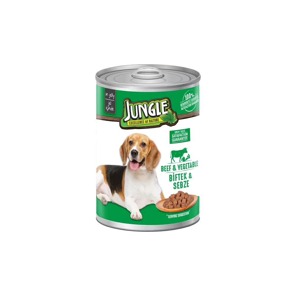 Jungle Dog Canned Steak and Vegetables 415 GR