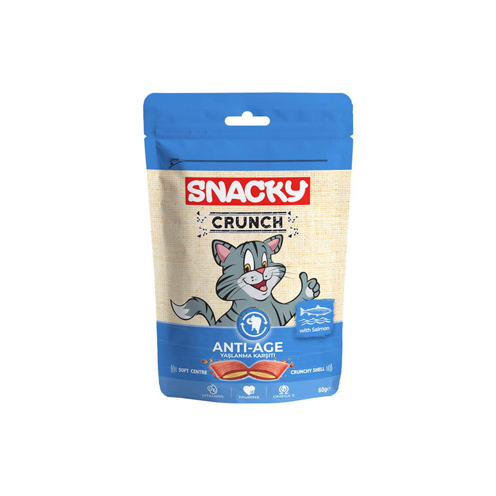 Snacky Crunch Anti-Age With Salmon Treat 60gm