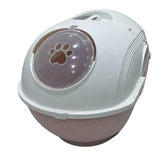 Oval Litter Box with Dual Entrances