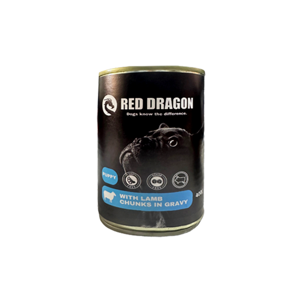 red dragon wet food for puppies lamb 400 g