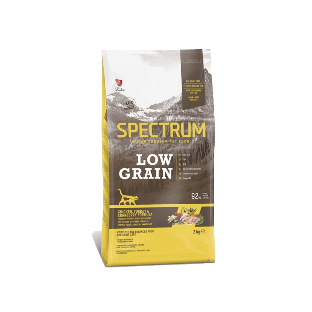 Spectrum Low Grain Kitten Food with Chicken, Turkey and Cranberries 2 Kg