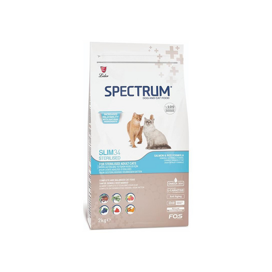 Spectrum Slim34 Salmon Light&Sterilised Adult Cat Food 2 Kg