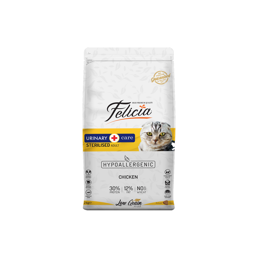 Felicia HypoAllergenic Chicken Low Grain Neutered Cat Food 2kg