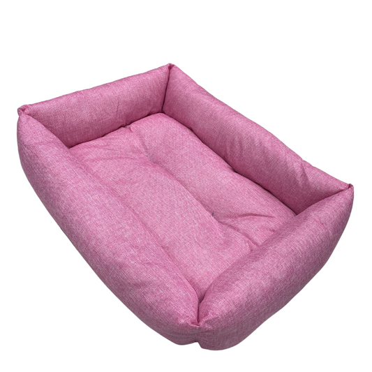 Linen Pet Bed for Cats and Dogs