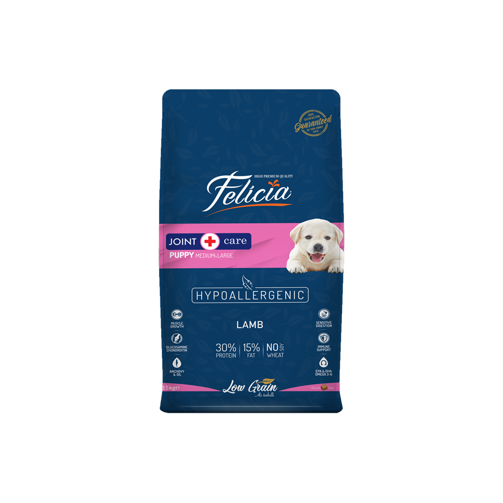 Felicia Puppy Food Lamb M/L Low Grain 3 Kg