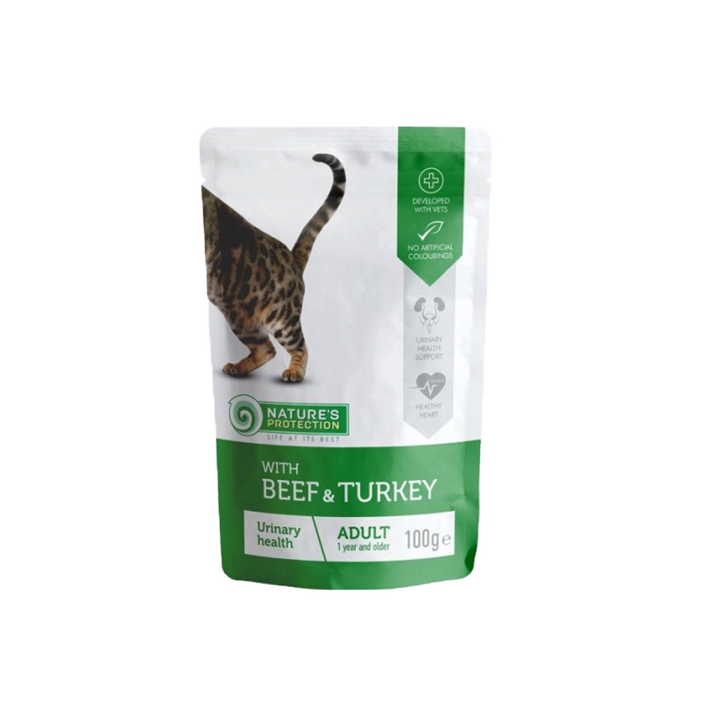 Natures Protection Urinary Health with Beef & Turkey 100g