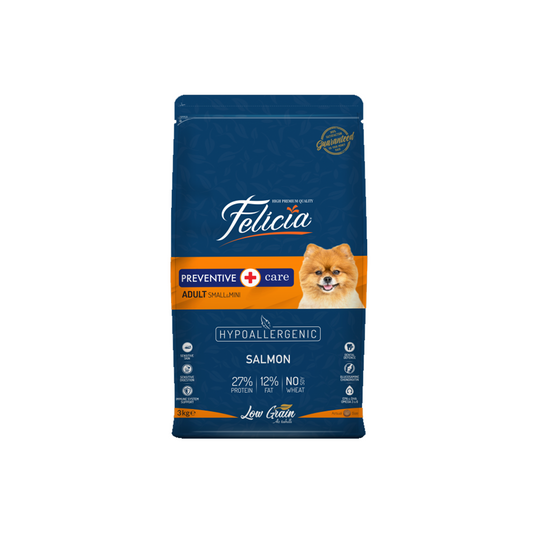 Felicia Salmon Dog Food Low Grain S/M 3 Kg