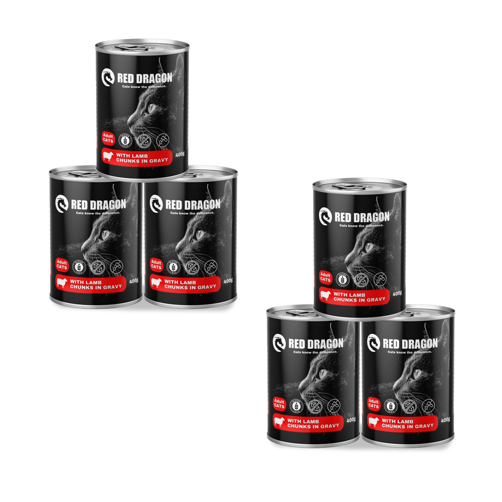 12 pcs cat wet food red dragon 400g