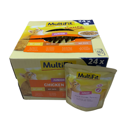 Muliti Fit Cat wet food 100g * 24 Pcs 4 Flavors