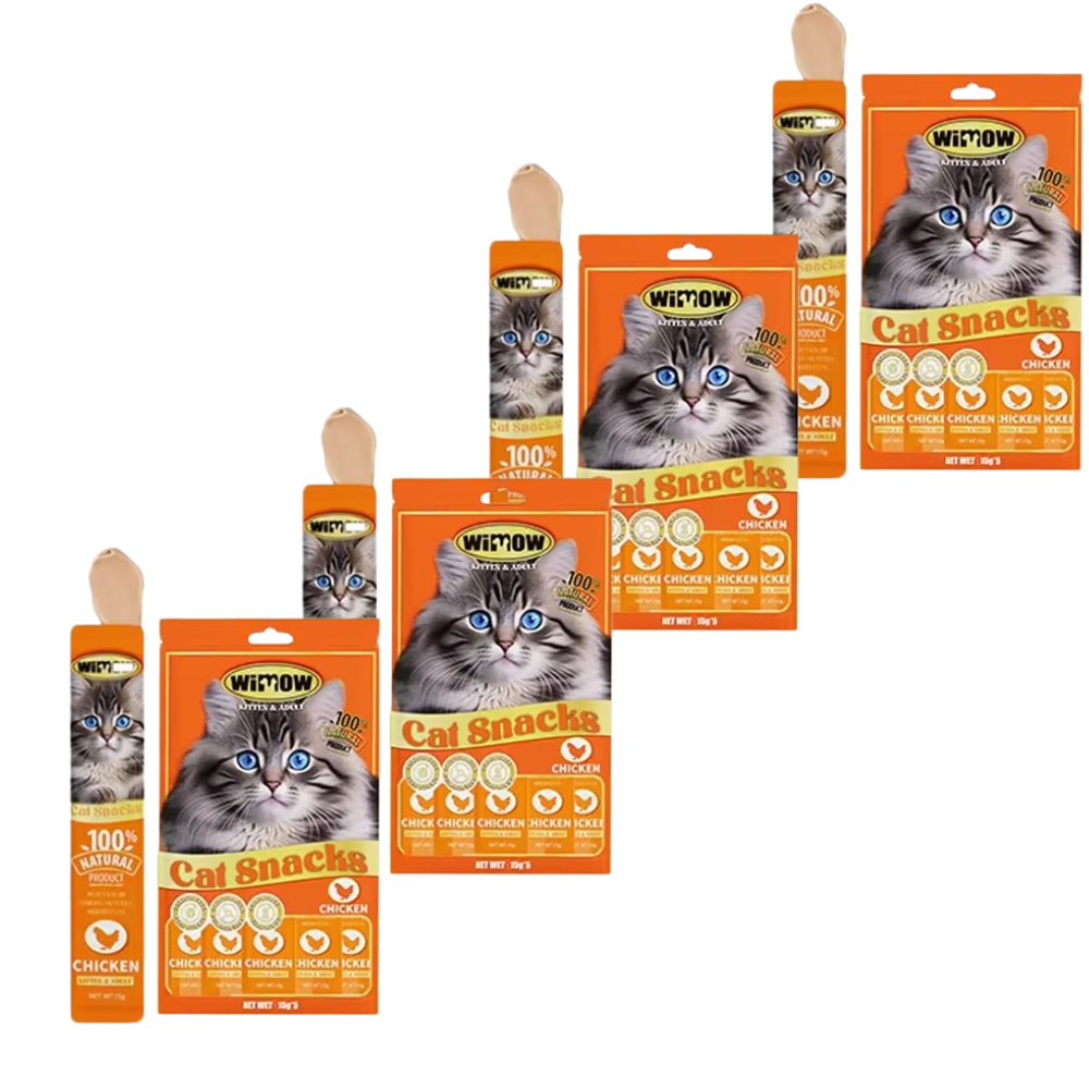 4 Packs of Wimow Liquid Snack – Salmon (5x15g)