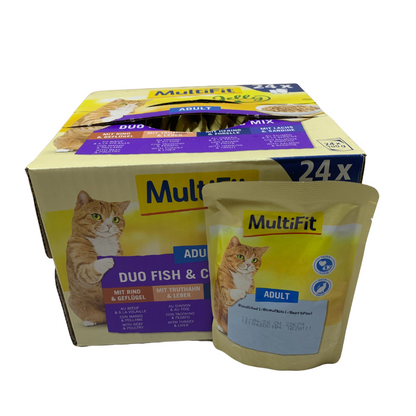 Muliti Fit Cat wet food 100g * 24 Pcs 4 Flavors