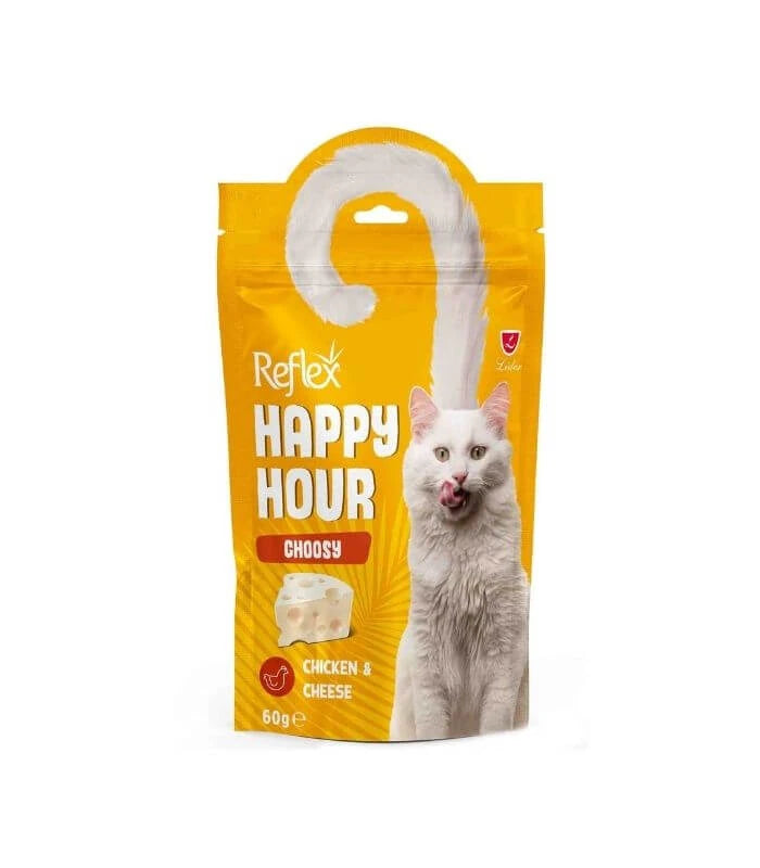 Reflex Happy Hour Choosy Chicken and Cheese Cat Food 60gr