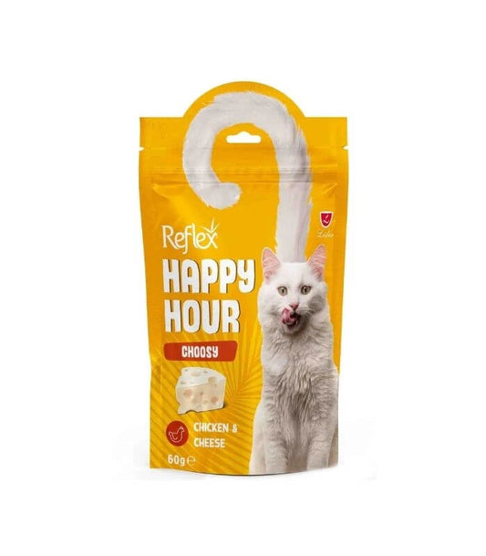 Reflex Happy Hour Choosy Chicken and Cheese Cat Food 60gr