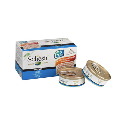 Schesir Tuna Fillet Canned Cat Food - 50 g - Pack of 6